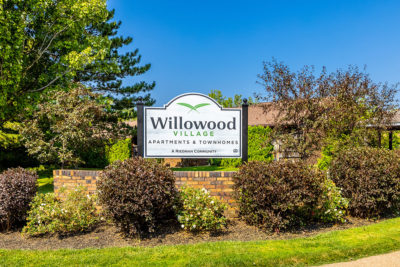 Willowood Village Apartments for Rent in Erie PA community sign