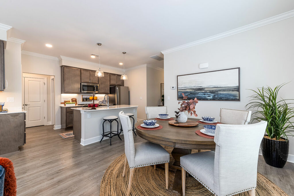 Modern and Elegant Dining Space in Our Villa Homes – Where Style Meets Comfort.